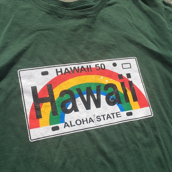 Hawaii license plate t shirt - Picture 2 of 3